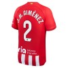Officiële Voetbalshirt Atlético Madrid J.M. Gimenez 2 Thuis 2023-24 - Heren